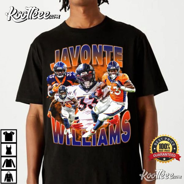 Javonte Williams Denver Broncos Vintage T-Shirt