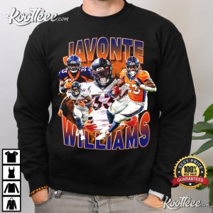 Javonte Williams Denver Broncos Vintage T Shirt 3