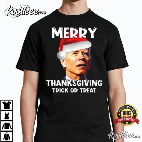 Joe Biden Merry Thanksgiving Trick Or Treat T-Shirt