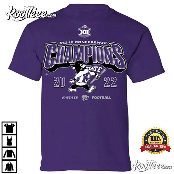 K-State 2022 Big 12 Football Champions T-Shirt