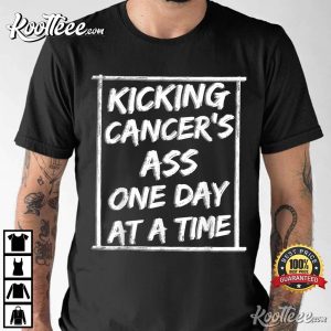 Kicking Cancer Chemotherapy Warrior Survivor T-Shirt