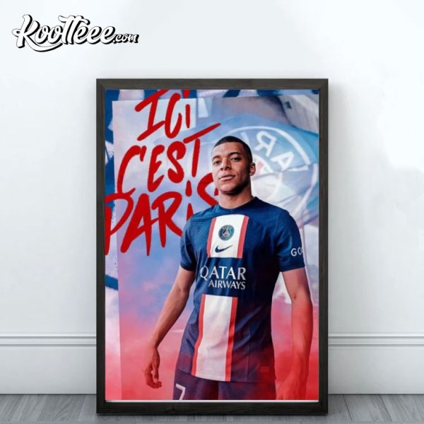 Kylian Mbappe World Cup 2022 PSG Poster