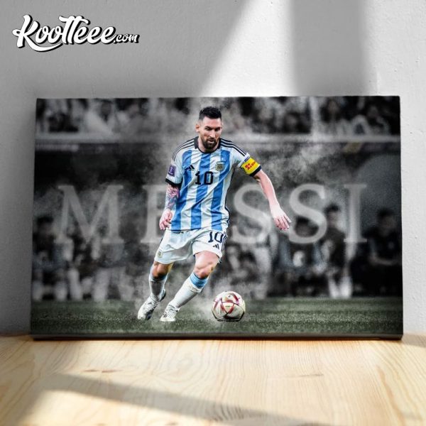 Leo Messi Argentina World Cup 2022 Qatar Poster