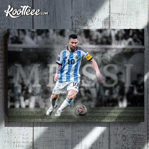 Leo Messi Argentina World Cup 2022 Qatar Poster