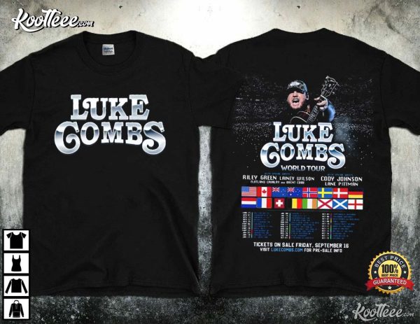 Luke Combs Massive World Tour 2022 T-shirt