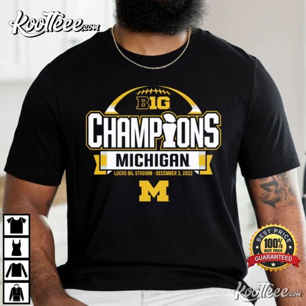 Michigan Wolverines Big Ten Championship Football T-Shirt