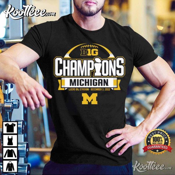 Michigan Wolverines Big Ten Championship Football T-Shirt