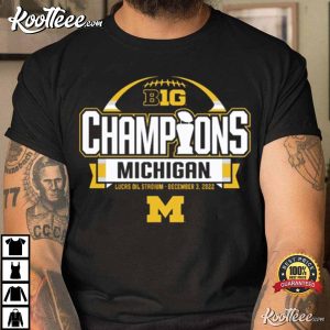 Michigan Wolverines Big Ten Championship Football T Shirt 3