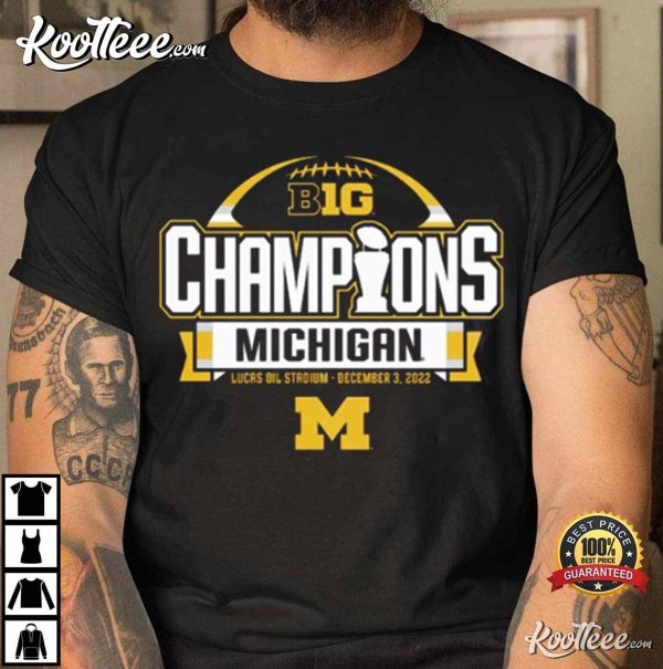 Michigan Wolverines Big Ten Championship Football T-Shirt