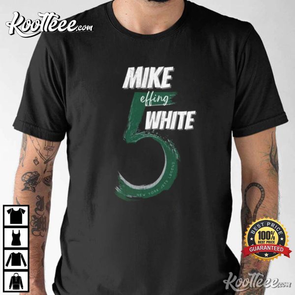 Mike Effing White New York Jets T-Shirt