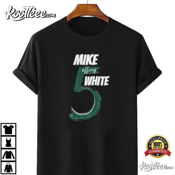 Mike Effing White New York Jets T-Shirt