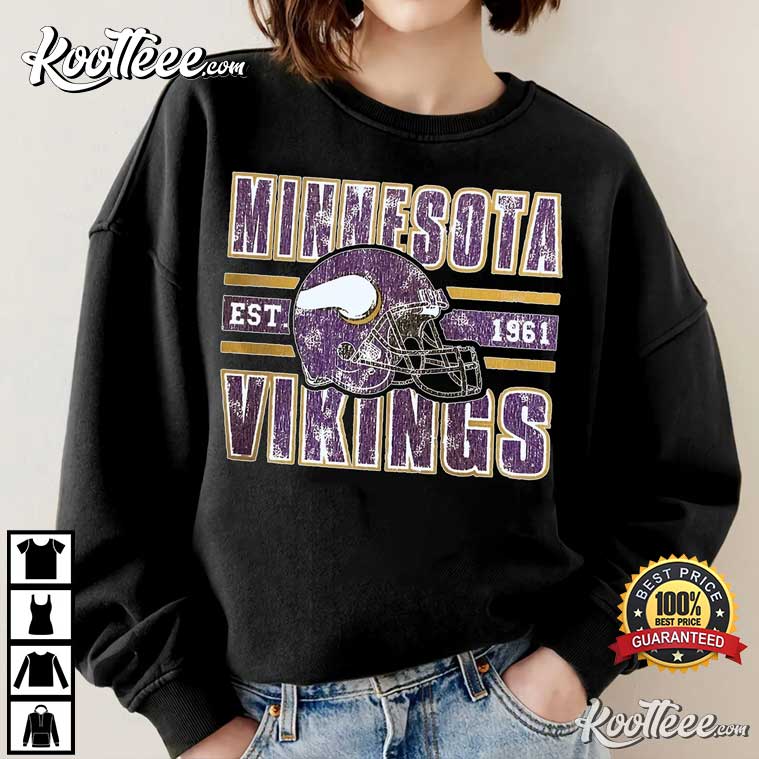 Minnesota Vikings football est 1961 go Vikings logo shirt, hoodie