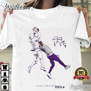 Minnesota Vikings Justin Jefferson The Catch Signature T-Shirt Minnesota Vikings Justin Jefferson The Catch Signature T Shirt 1
