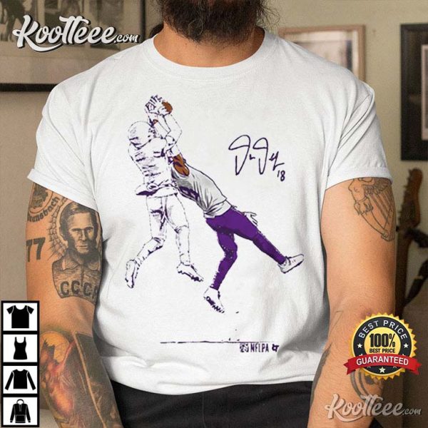 Minnesota Vikings Justin Jefferson The Catch Signature T-Shirt