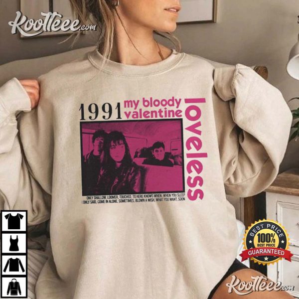 My Bloody Valentine 1991 Loveless Tracklist Merch T-shirt