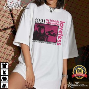 My Bloody Valentine 1991 Loveless Tracklist Merch T-shirt My Bloody Valentine 1991 Loveless Tracklist Merch T shirt 3