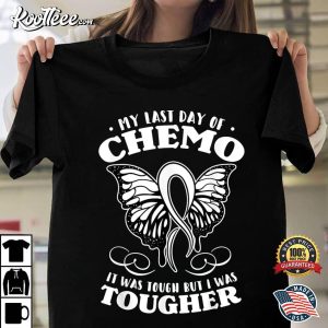 My Last Day Of Chemo Butterfly T Shirt 1