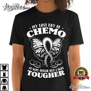 My Last Day Of Chemo Butterfly T Shirt 5