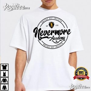 Nevermore Academy Wednesday Addams Jenna Ortega T Shirt 2