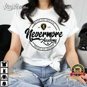 Nevermore Academy Wednesday Addams Jenna Ortega T-Shirt Nevermore Academy Wednesday Addams Jenna Ortega T-Shirt