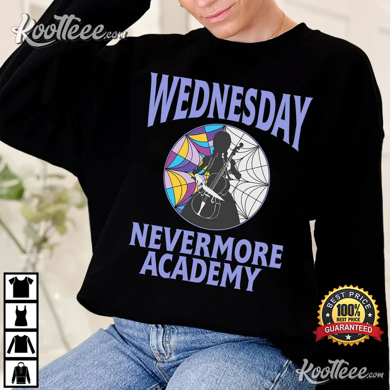 Nevermore Academy T-Shirt, Wednesday Addams Sweatshirt, Wednesday