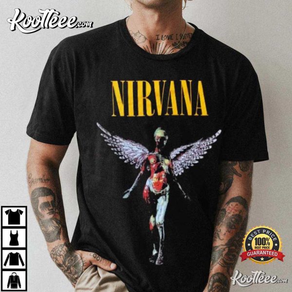 Nirvana Smiley Face Merch Band T-Shirt