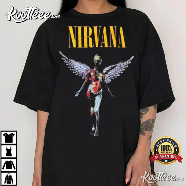 Nirvana Smiley Face Merch Band T-Shirt