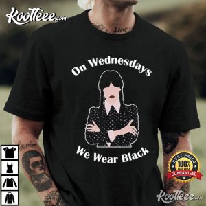 On Wednesdays We Wear Black Wednesday T-Shirt On Wednesdays We Wear Black Wednesday T Shirt 4