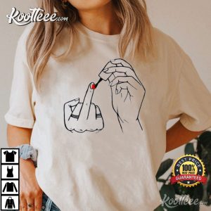 Organic Feminist Nail Polish Gift For Girl T-Shirt Organic Feminist Nail Polish Gift For Girl T Shirt 2