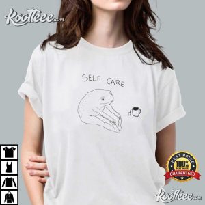 Personality Frog Self Care Unisex Retro T shirt 1