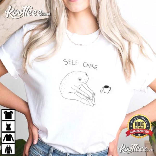 Personality Frog Self Care Unisex Retro T-shirt