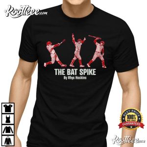Rhys Hoskins 'Dancing On My Own' Bat Flip Phillies T-Shirt - Dynasty Sports  & Framing