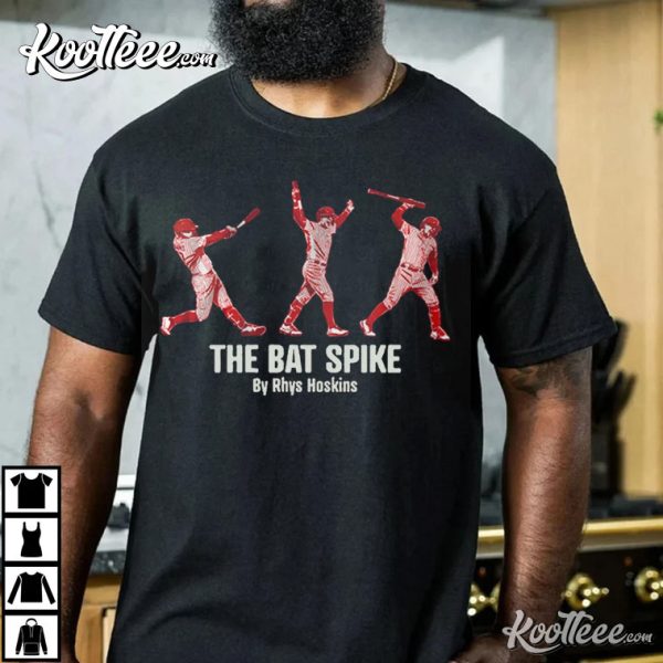 Philadelphia Phillies Rhys Hoskins The Bat Spike T-Shirt