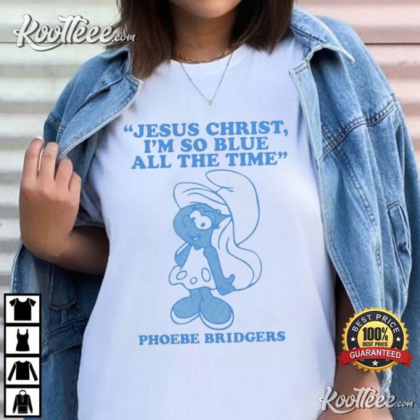 Phoebe Bridgers Blue Merch T-Shirt