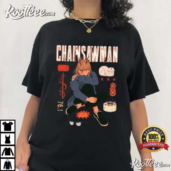 Power Of Chainsaw Man Anime T-Shirt