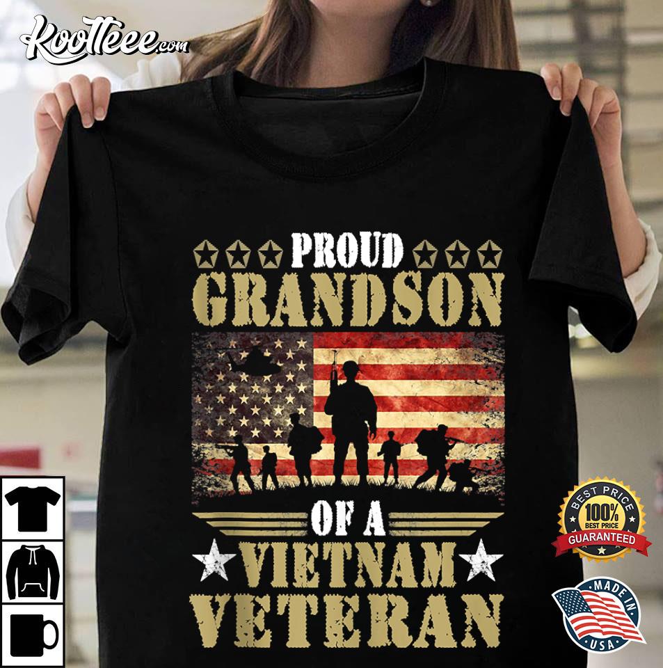 Proud Grandson Of A Vietnam War Veteran T-Shirt #2