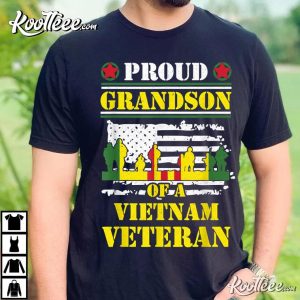 Proud Grandson Of A Vietnam War Veteran T Shirt 3