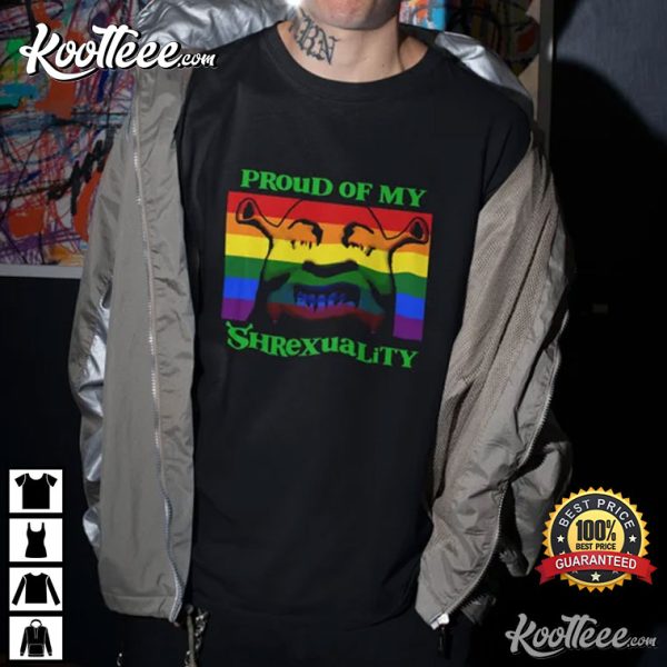 Proud Shrek Gift Funny LGBTQ Pride Rainbow T-Shirt