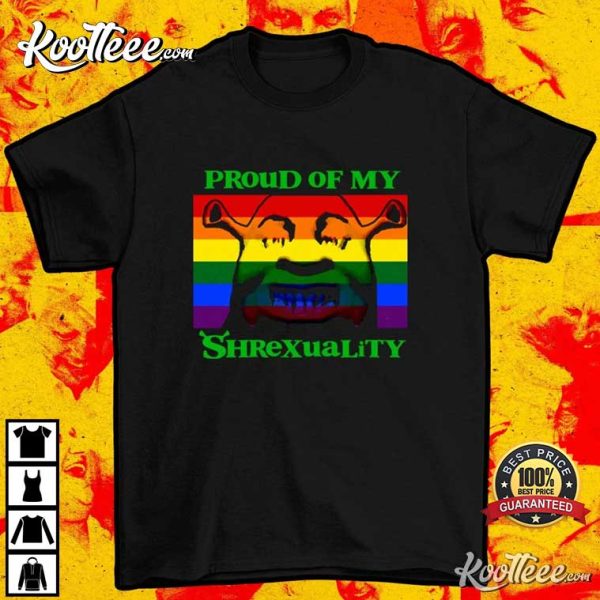 Proud Shrek Gift Funny LGBTQ Pride Rainbow T-Shirt