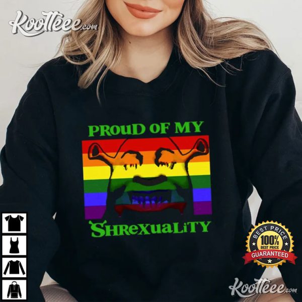 Proud Shrek Gift Funny LGBTQ Pride Rainbow T-Shirt