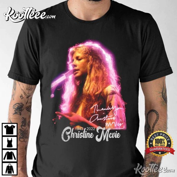 RIP Christine Mcvie Fleetwood Mac 1943-2022 T-Shirt