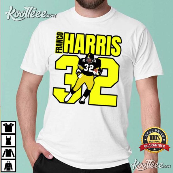 RIP Franco Harris 32 In Loving Memories 1950-2022 T-Shirt