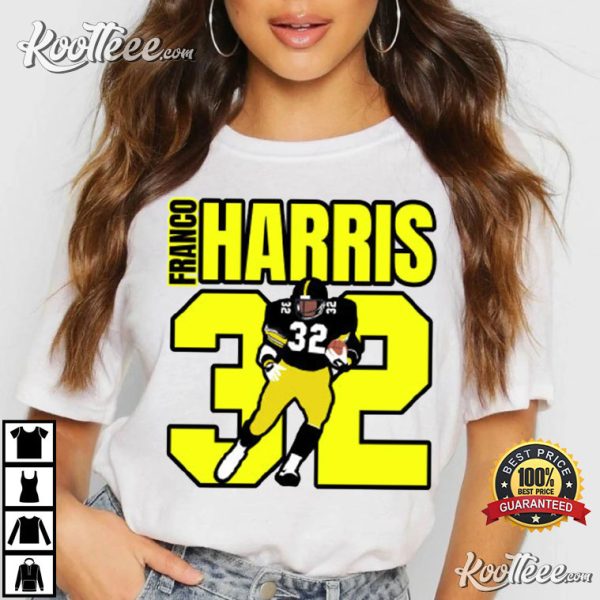 RIP Franco Harris 32 In Loving Memories 1950-2022 T-Shirt