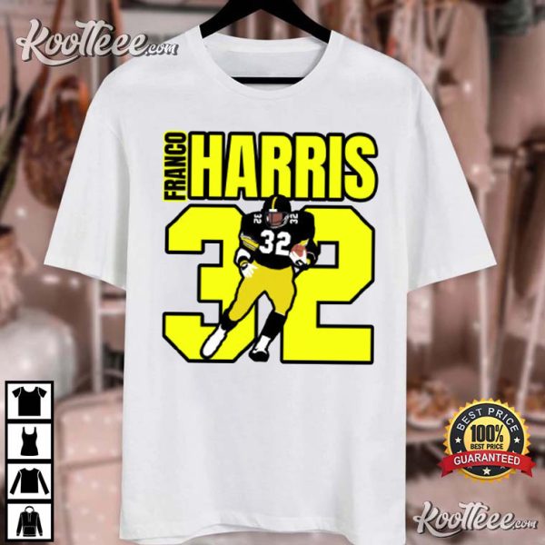 RIP Franco Harris 32 In Loving Memories 1950-2022 T-Shirt