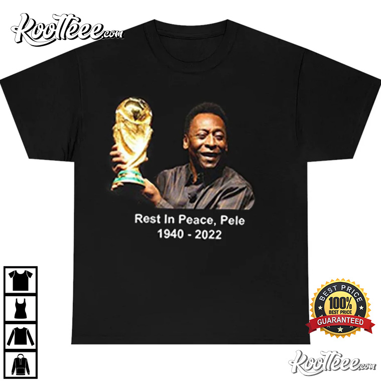 Retro Pele Soccer Shirt, Pele Brazil Shirt 1940 – 2022 Thank You For The  Memorie