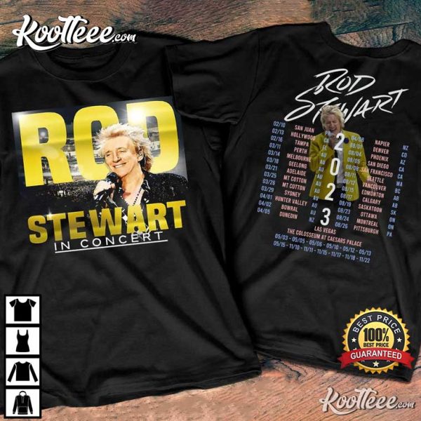 Rod Stewart The Hits Tour 2023 T-Shirt