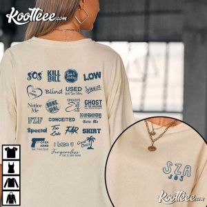 SZA With Hot Album SOS Full Tracklist T shirt 1