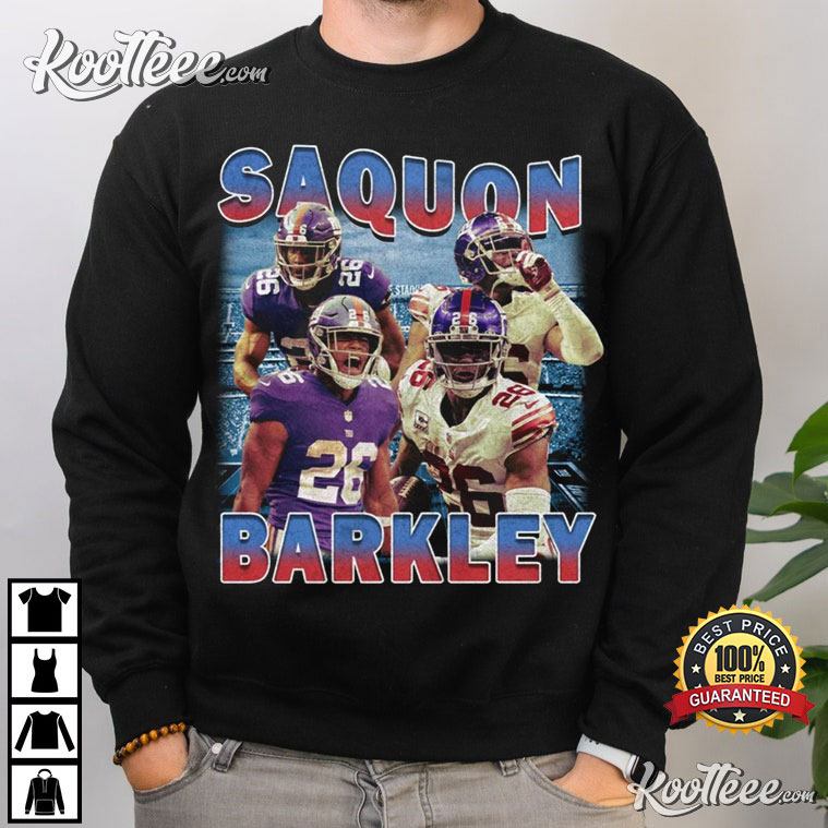 Official Saquon Barkley New York Giants T-Shirts, Giants Saquon Barkley  Tees, Shirts, Tank Tops