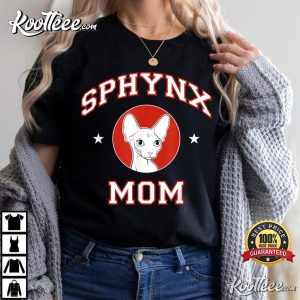 Sphynx Mom Hairless Cat Owner T shirt 4