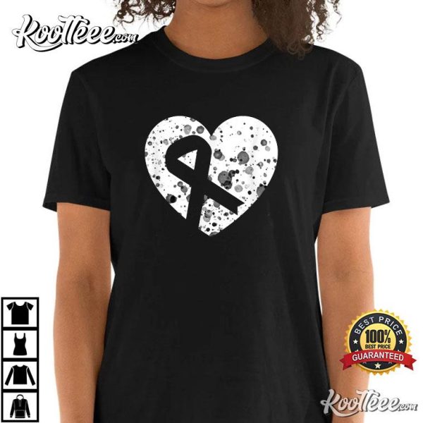 Spread Love Heart Ribbon Cancer HIV/AIDS T-Shirt